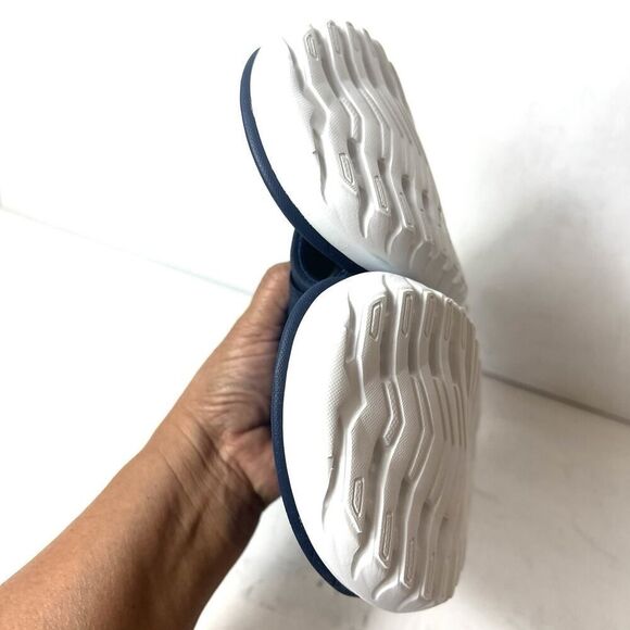 Vionic Slides Womens 10 Chunky Slip On Summer Sandal Blue Synthetic Mens 8.5 New - Picture 7 of 11